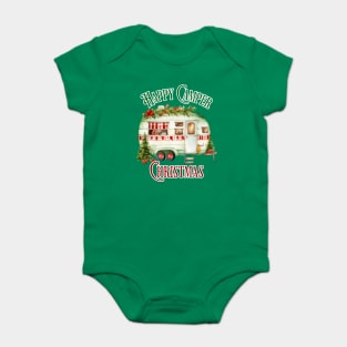 Happy Camper Christmas holiday design Baby Bodysuit